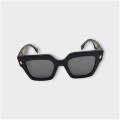 Fendi FE40101I 01A Women's Black Square Frame Sunglasses w/ Pouch